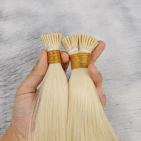 U Tip, I Tip, Flat Tip Italian Glue Human Pre-Bonded Hair Bondings Hair Extension 10% off Sample Customization
