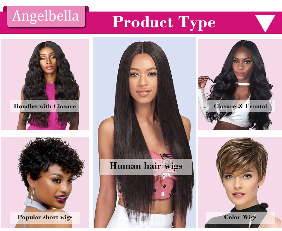 Angelbella Silky Straight Style Hair Extensions U Nail Tip 60z# Virgin Human Hair Extension