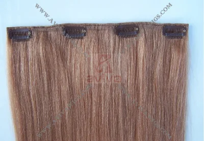 100 % unbehandeltes brasilianisches Haar, Clip-in-Haarverlängerung, Yaki-Welle